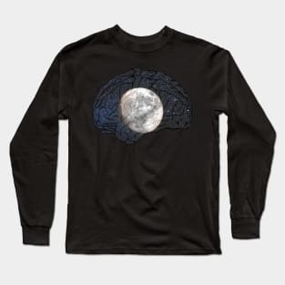 night sky brain Long Sleeve T-Shirt